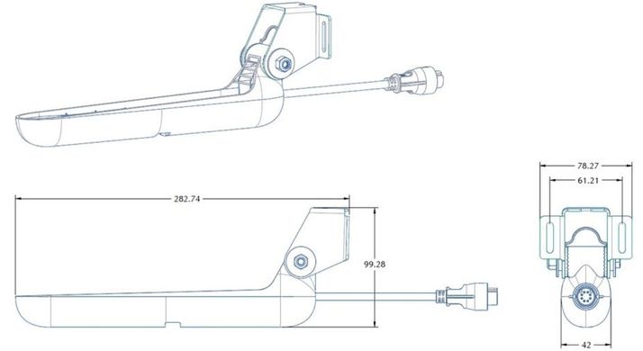 Датчик Lowrance TripleShot HD Skimmer XDCR