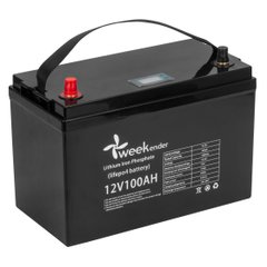 Weekender 12V 100Ah LiFePO4 литий-ферумный аккумулятор + зарядка 12V 10A