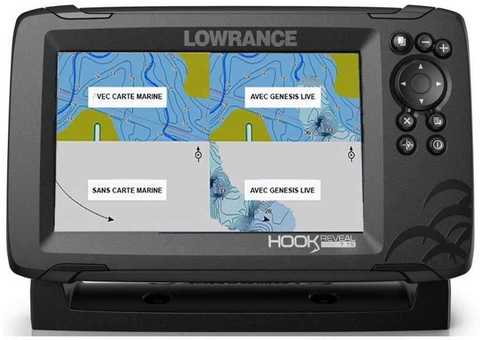 Ехолот для риболовлі Lowrance HOOK Reveal 7 TS Triple Shot Fish