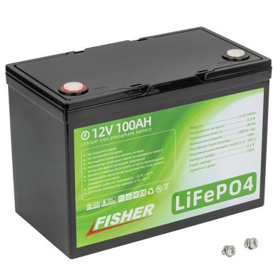 Fisher 100Ah 12V LiFePO4 литий-ферумный аккумулятор