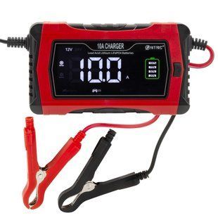 Зарядное устройство HT-RC 10A 12V/24V Battery Charger Car Adaptive Fast Charging Lithium Lifepo4 Lead-Acid (HT-RC 10A RED)