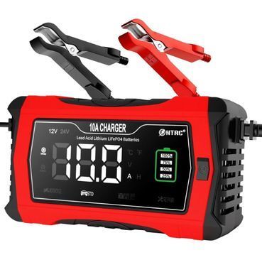 Зарядное устройство HT-RC 10A 12V/24V Battery Charger Car Adaptive Fast Charging Lithium Lifepo4 Lead-Acid (HT-RC 10A RED)
