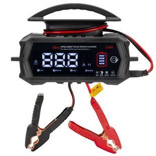 Зарядное устройство HT-RC 30A Multi Voltage Car Charger 6V/12V/24V Full Automatic Battery Charger for Car Auto Moto LiFePo4 Lead Acid AGM Puls Repair (HT-RC C30A)
