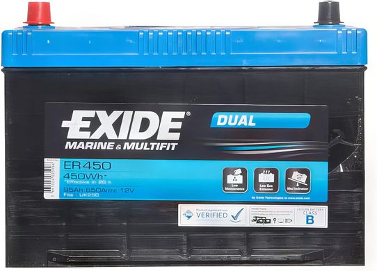 Exide Dual ER 450 95Ah аккумулятор