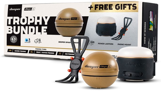 Эхолот Deeper Smart Sonar CHIRP+ 2 Trophy Bundle 2022